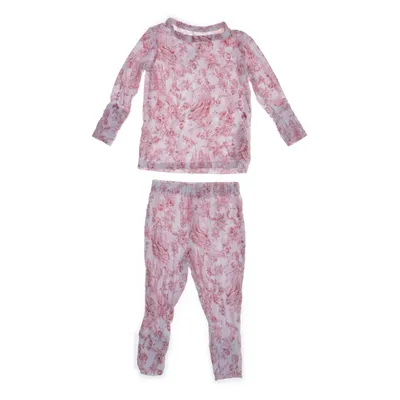 Set (Wit, Roze) van Posh Peanut Bamboo, Elastaan, Viscose