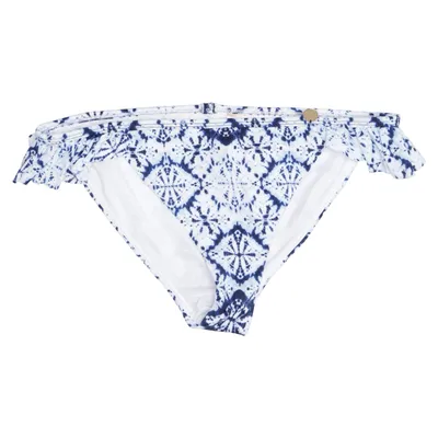 Bikiniunderdel (Blå, Hvid) fra Sylvie Elastan, Polyamid, Polyester