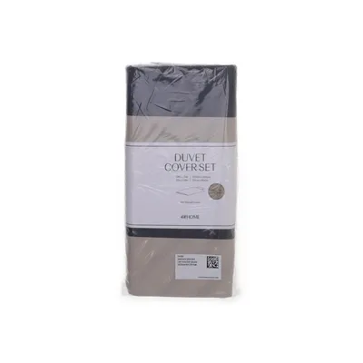 Dekbedset (Beige, Blauw) van H&M Home Organisch katoen