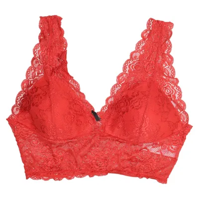 Bralette (Red) from ONLY Elastane, Polyamide, Polyester