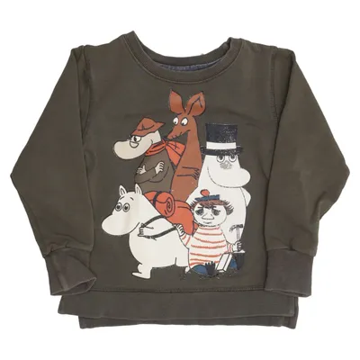 Collegetröja (Grön) från Moomin Bomull, Elastan, Polyester