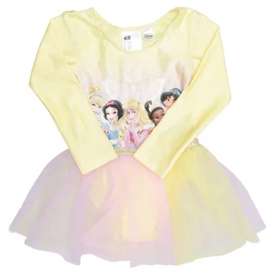 Robe (Multicolore, Jaune) de H&M x Disney Élasthane, Polyester