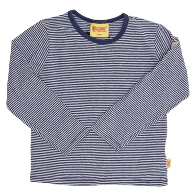 T-shirt à manches longues (Bleu, Blanc) de Steiff Coton, Élasthane