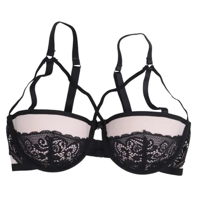 Soutien-gorge (Noir, Rose) de Secret Possessions Élasthane, Polyamide, Polyester