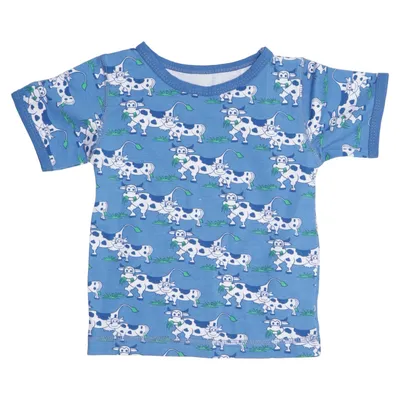 T-shirt (Blue, Multicolored) from Snoozy Scandinavia Cotton, Elastane