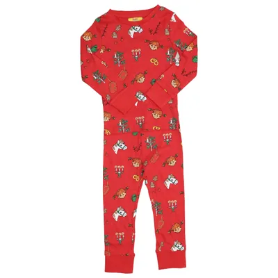 Pyjamasz (Rød, Flerfarvet) fra Pippi Långstrump