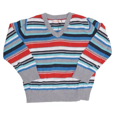 Sweater (Blå, Rød, Flerfarvet) fra Bluezoo Bomuld