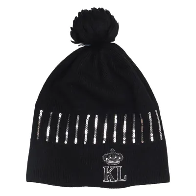 Bonnet à pompon (Noir) de Kingsland Acrylique, Laine