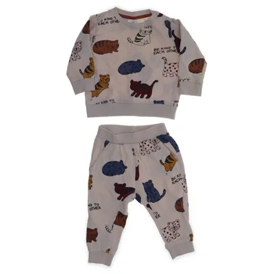 Mjukisset (Beige, Flerfärgad) från H&M Bomull