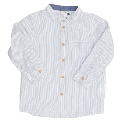 Skjorte (Blå, Hvid) fra H&M Baby Bomuld