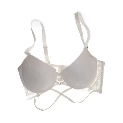 Bra (White) from Undiz Elastane, Polyester