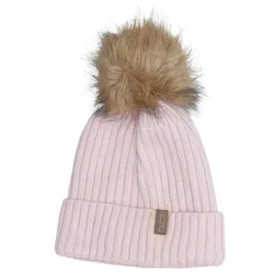 Bobble hat (Pink) from Lundberg Cashmere, Wool