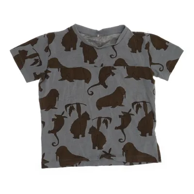 T-shirt (Gray, Brown, Multicolored) from Name It Elastane, Organic cotton, Viscose