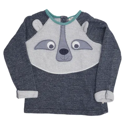 Sweatshirt (Blå, Grå, Flerfarvet) fra Frugi Økologisk bomuld