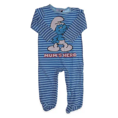 Sparkdräkt (Blå, Vit) från Smurf Bomull