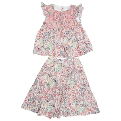 Ensemble (Blanc, Multicolore) de Bonpoint Coton