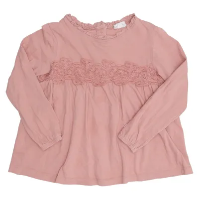 T-shirt à manches longues (Rose) de Newbie by KappAhl Coton