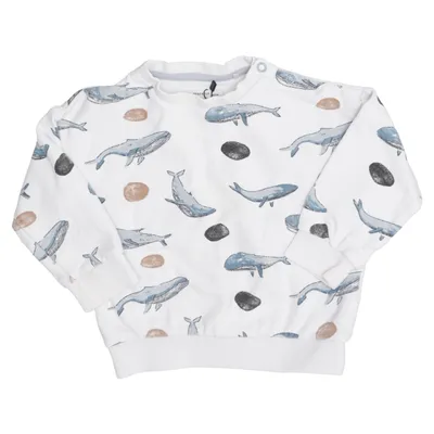 Sweatshirt (Weiß, Blau, Braun) von Reserved Baumwolle