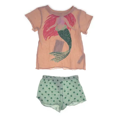 Pyjama (Roze, Groen) van Dopo Dopo Girls Katoen