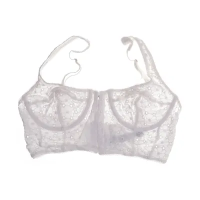 Bra (White) from Out from Under for Urban Outfitters Cotton, Viscose