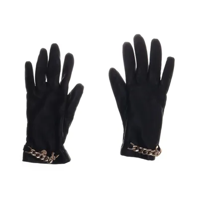 Läderhandskar (Svart) från Glitter Skinn, Nylon, Ull