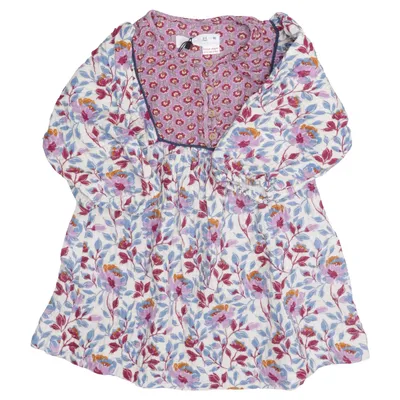 Dress (Purple, Blue, White, Multicolored) from Zara Cotton
