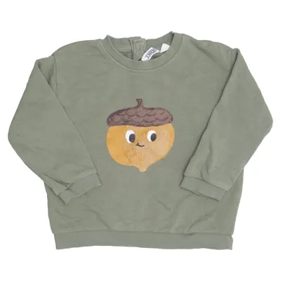 Sweatshirt (Vert) de Rikiki Coton, Polyester
