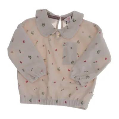 Blus (Beige, Flerfärgad) från Hema Bomull, Elastan, Polyester