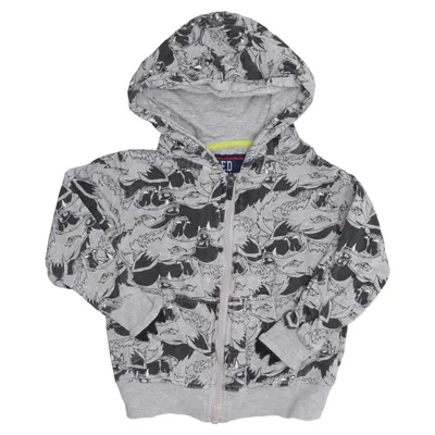 Hoodie (Gray, Black) from Red & Blue Cotton, Polyester
