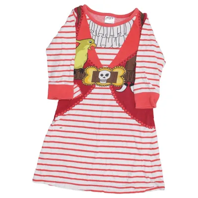 Jurk (Rood, Wit, Meerkleurig) van Bodyzone by KappAhl Katoen