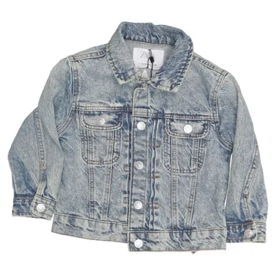 Veste en jean (Bleu) de Zara Coton