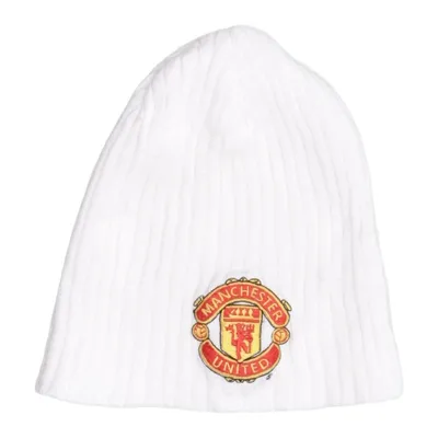 Beanie (White) from Manchester United Acrylic