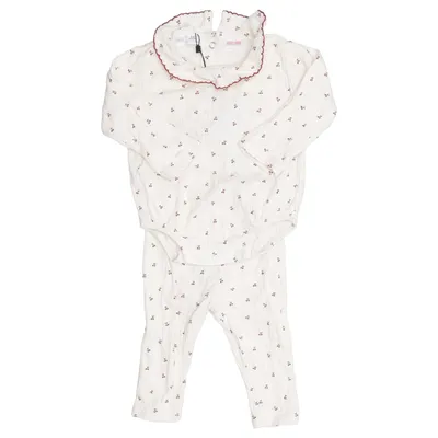 Ensemble (Blanc) de Zara Coton, Élasthane