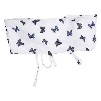Haut de bikini (Blanc, Bleu) de Zaful Élasthane, Polyester