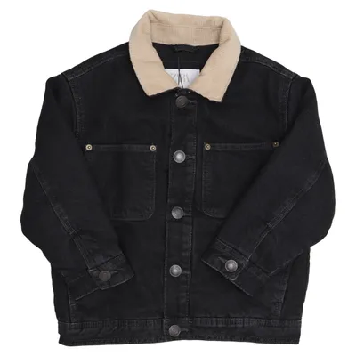 Foret Jeansjakke (Sort) fra Zara Polyester