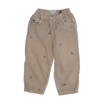Pants (Beige) from Zara Cotton
