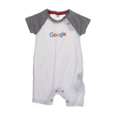 Rompertjes (Wit, Meerkleurig) van Google Organisch katoen, Polyester