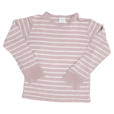 Long sleeve T-shirt (Pink, White) from Polarn O. Pyret Organic cotton