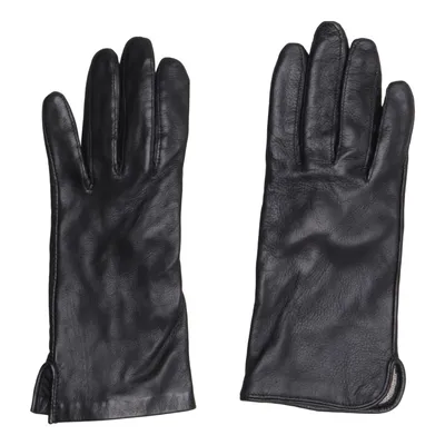 Leather gloves (Black) from Handskmakaren Leather, Polyester