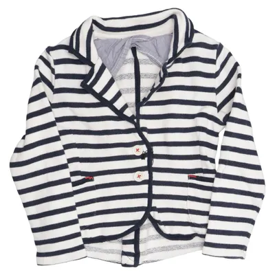 Blazer (Bleu, Blanc) de Massimo Dutti Coton
