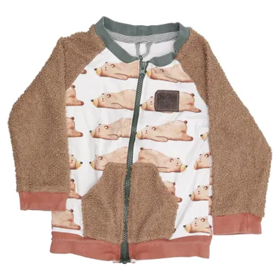 Fleecejacke (Braun, Weiß) von Dream Big