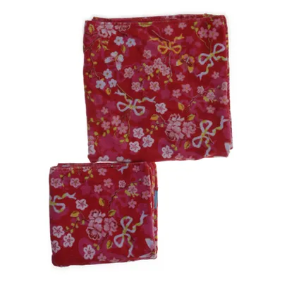 Handduk (Röd, Flerfärgad) från Pip Bomull