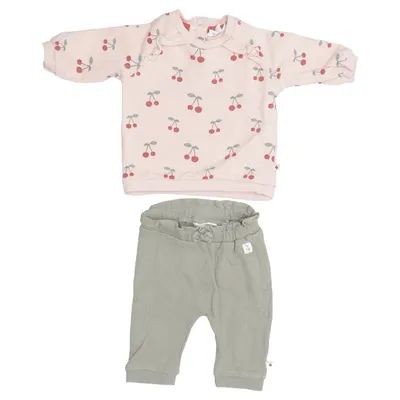 Ensemble (Rose, Vert) de Feetje Coton biologique