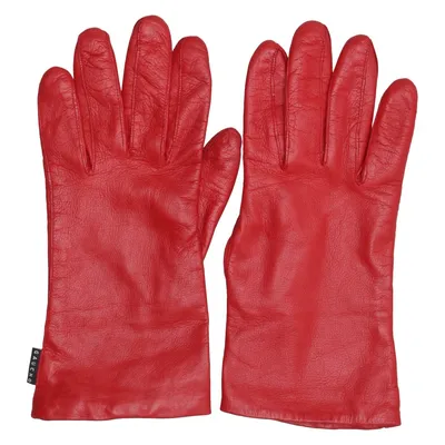 Gants en cuir (Rouge) de Gaucho Cuir, Viscose