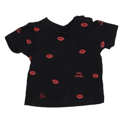 T-shirt (Zwart, Rood) van Balzac Projects Katoen