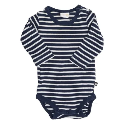 Body (Blå, Vit) från Baby by Lindex Ekologisk bomull