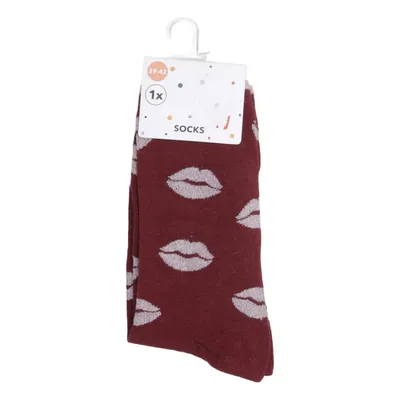 Chaussettes (Rouge) de Takko Fashion Coton, Élasthane, Fibre métallique, Polyamide