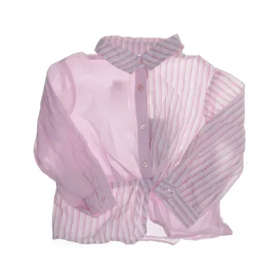 Shirt (Roze, Wit) van Zara Katoen