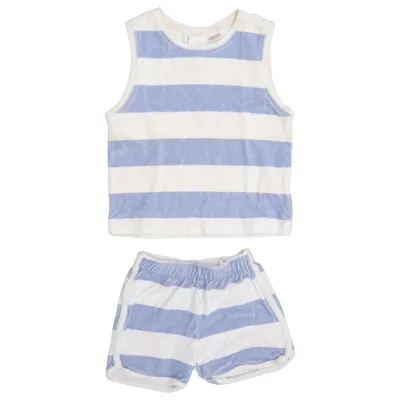 Set (Blue, White) from Zara Cotton