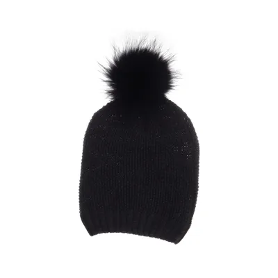 Bonnet à pompon (Gris) de Stylesnob Acrylique, Laine